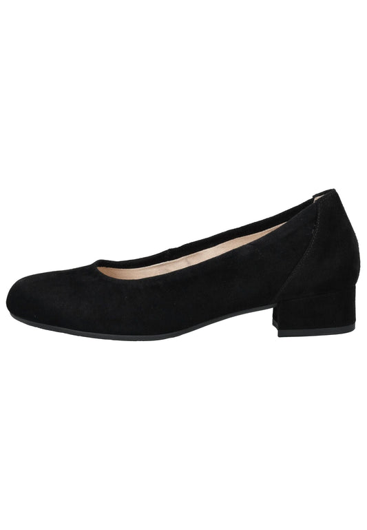 Gabor Comfort Pumps Veloursleder Schwarz/Schwarz