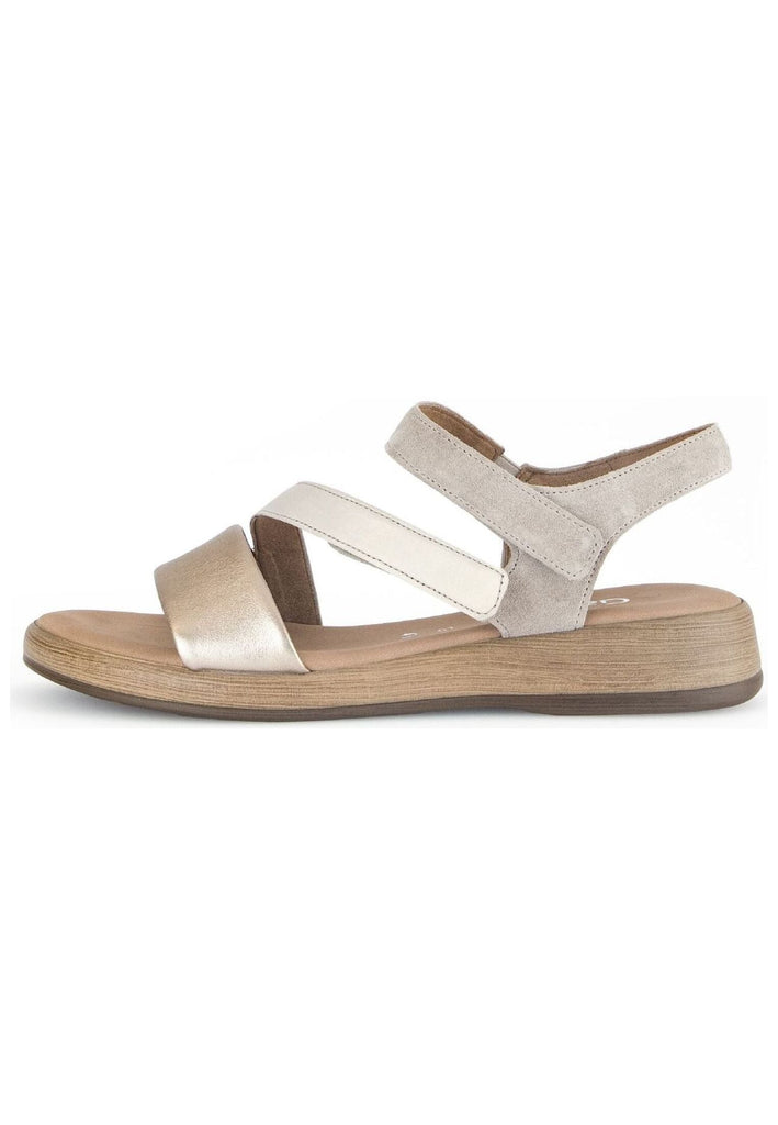 Sandalen Gabor Comfort Sandalen Leder Beige/Gold