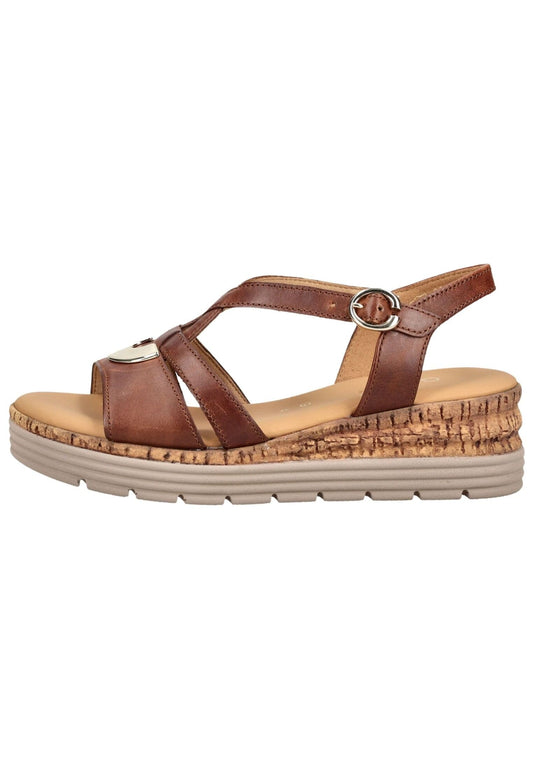 Gabor Comfort Sandalen Glattleder Camel