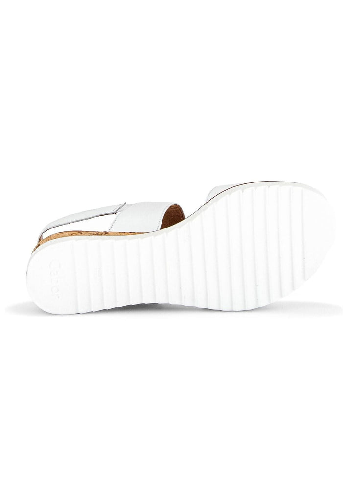 Gabor Comfort Sandalen Glattleder Weiß