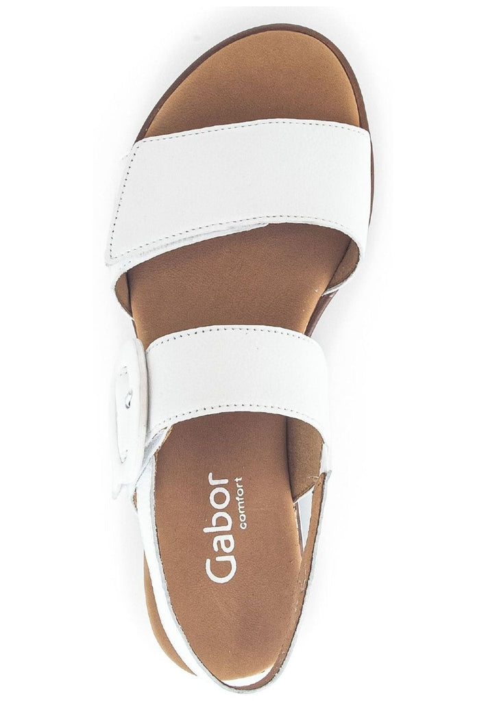 Gabor Comfort Sandalen Glattleder Weiß