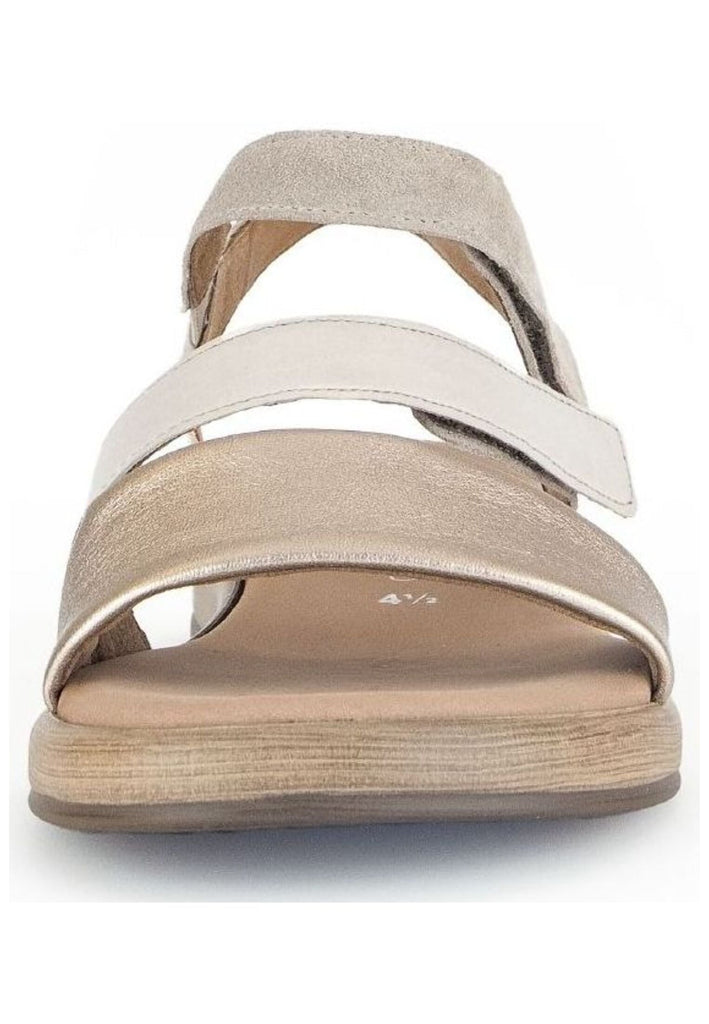 Gabor Comfort Sandalen Leder Beige/Gold