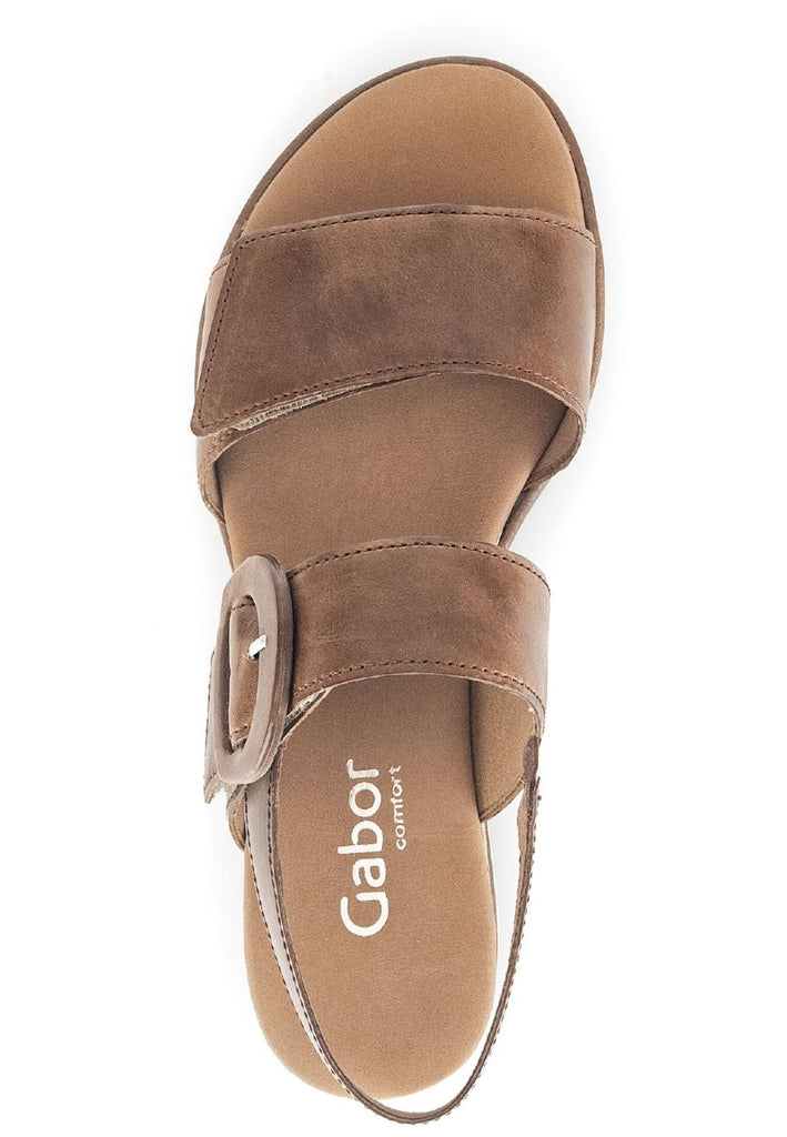 Gabor Comfort Sandalen Leder Camel