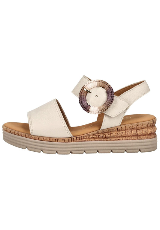 Gabor Comfort Sandalen Leder Creme