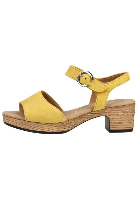 Gabor Comfort Sandalen Leder Gelb