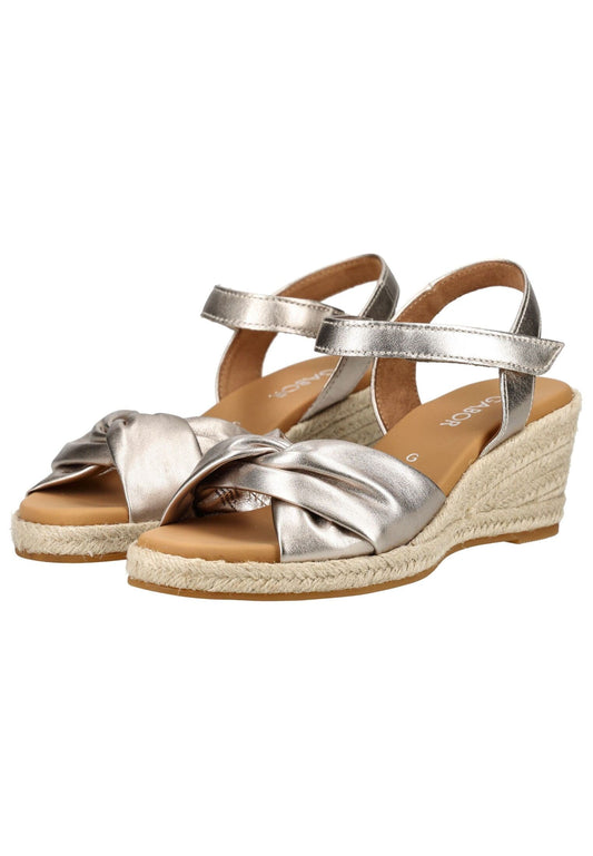 Gabor Comfort Sandalen Leder Gold