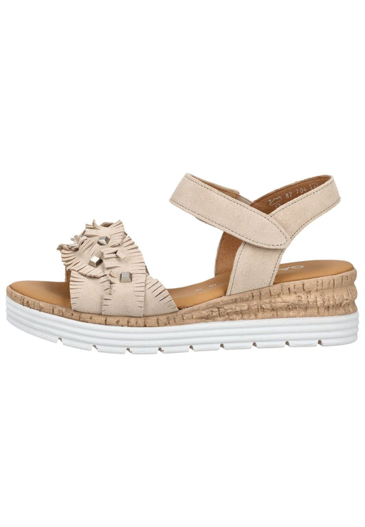 Gabor Comfort Sandalen Leder Grau/Braun