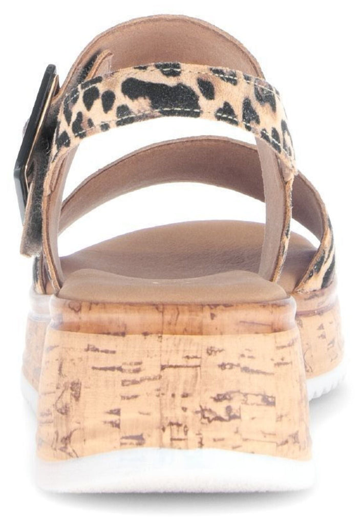 Gabor Comfort Sandalen Leder Leopard