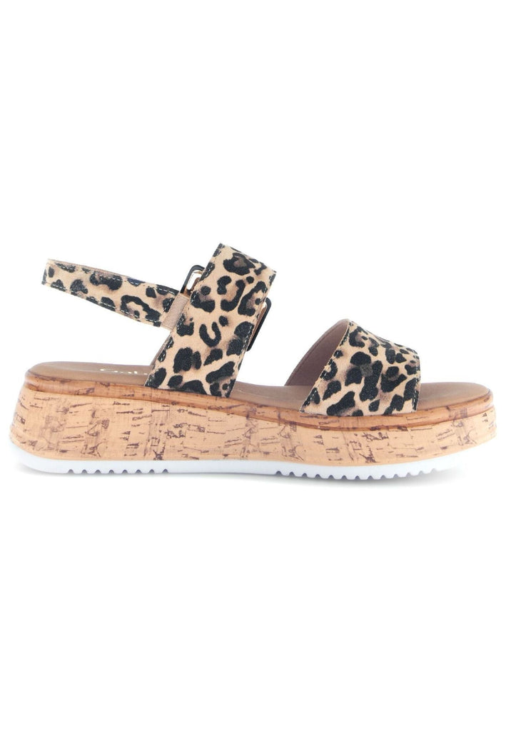 Gabor Comfort Sandalen Leder Leopard