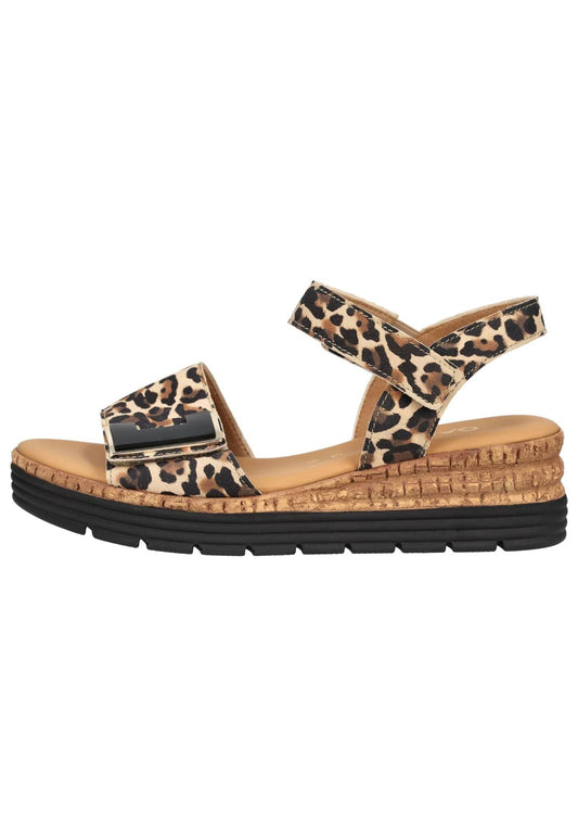 Gabor Comfort Sandalen Leder Leopard