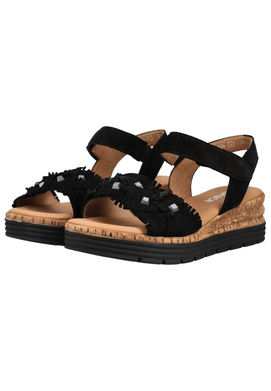Gabor Comfort Sandalen Leder Schwarz