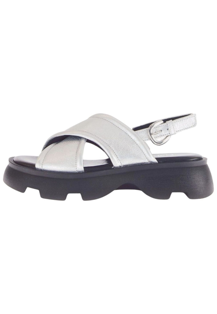 Gabor Comfort Sandalen Leder Silber