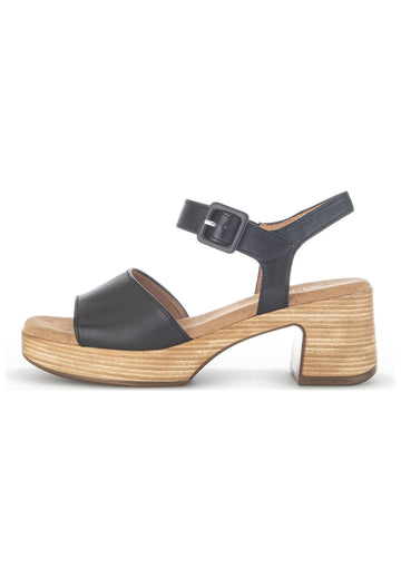 Gabor Comfort Sandalen Nappaleder Schwarz