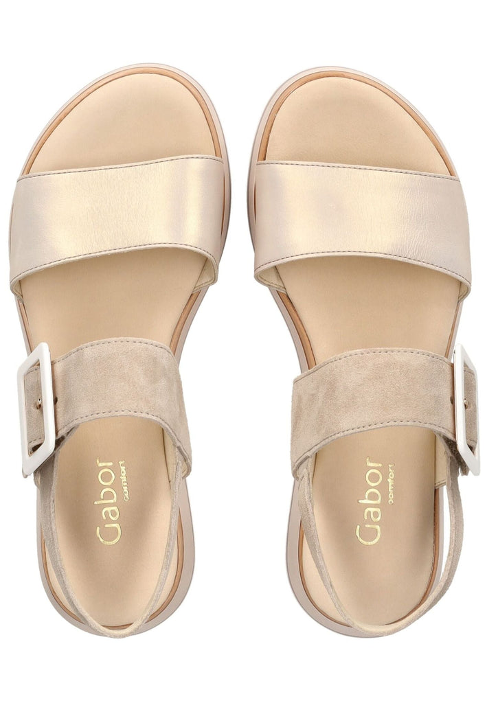 Gabor Comfort Sandalen Nappaleder Weiß
