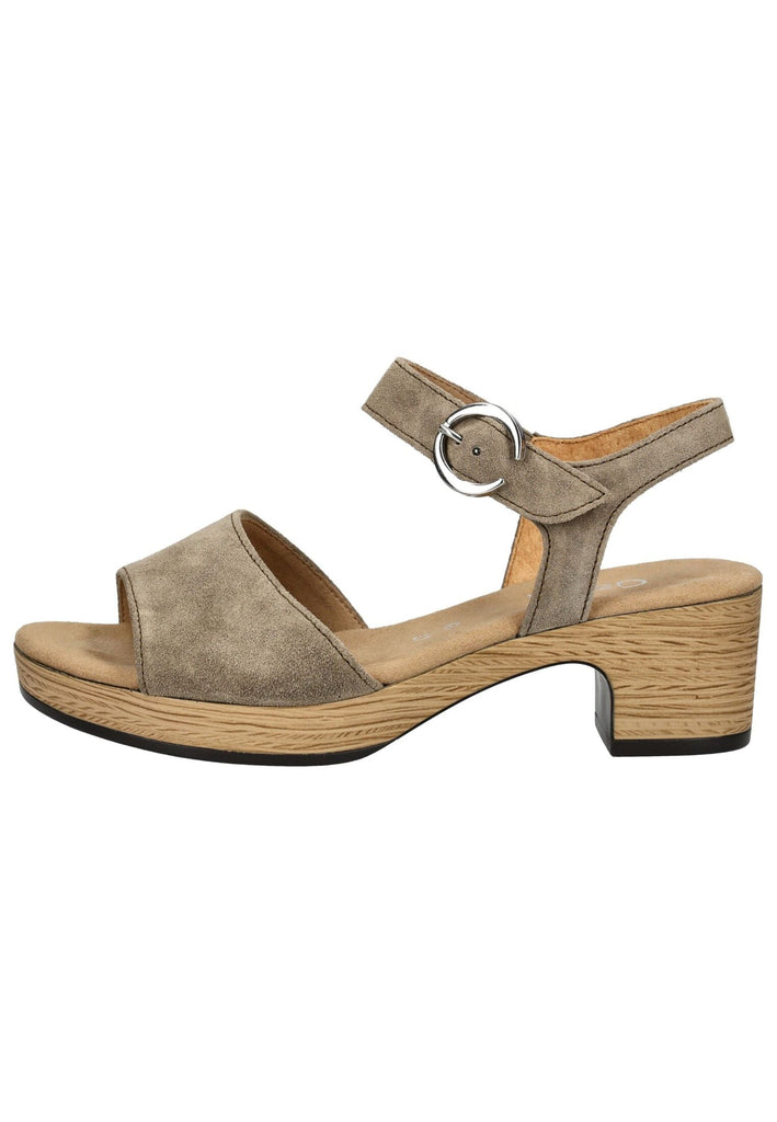 Gabor Comfort Sandalen Veloursleder Beige