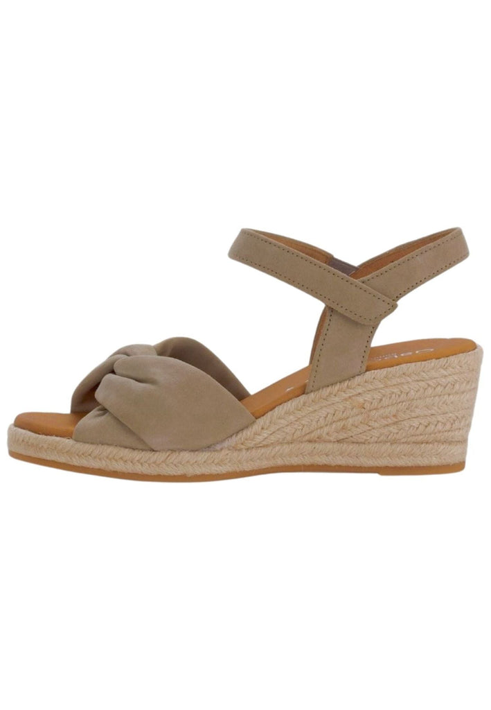 Gabor Comfort Sandalen Veloursleder Beige