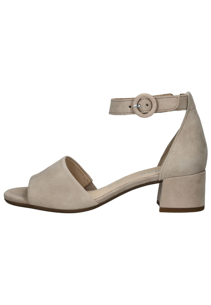 Gabor Comfort Sandalen Veloursleder Beige