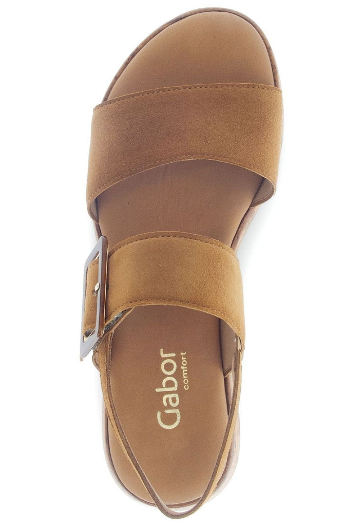 Gabor Comfort Sandalen Veloursleder Braun