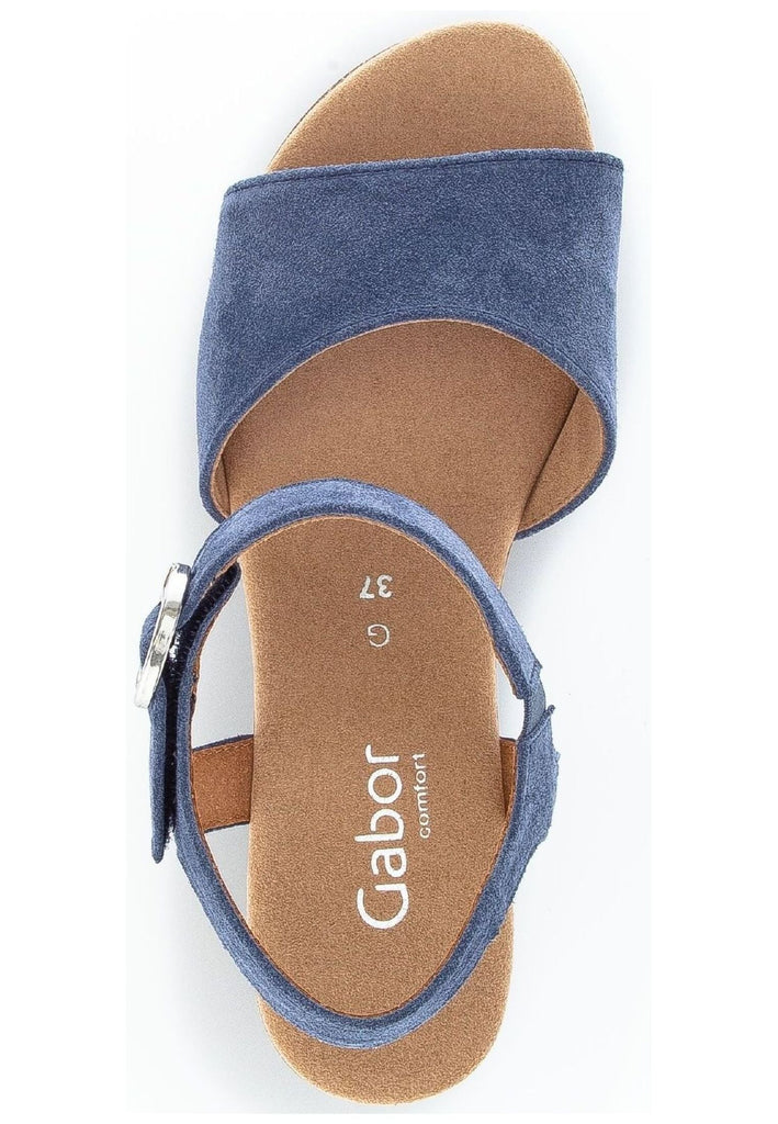 Gabor Comfort Sandalen Veloursleder Jeans