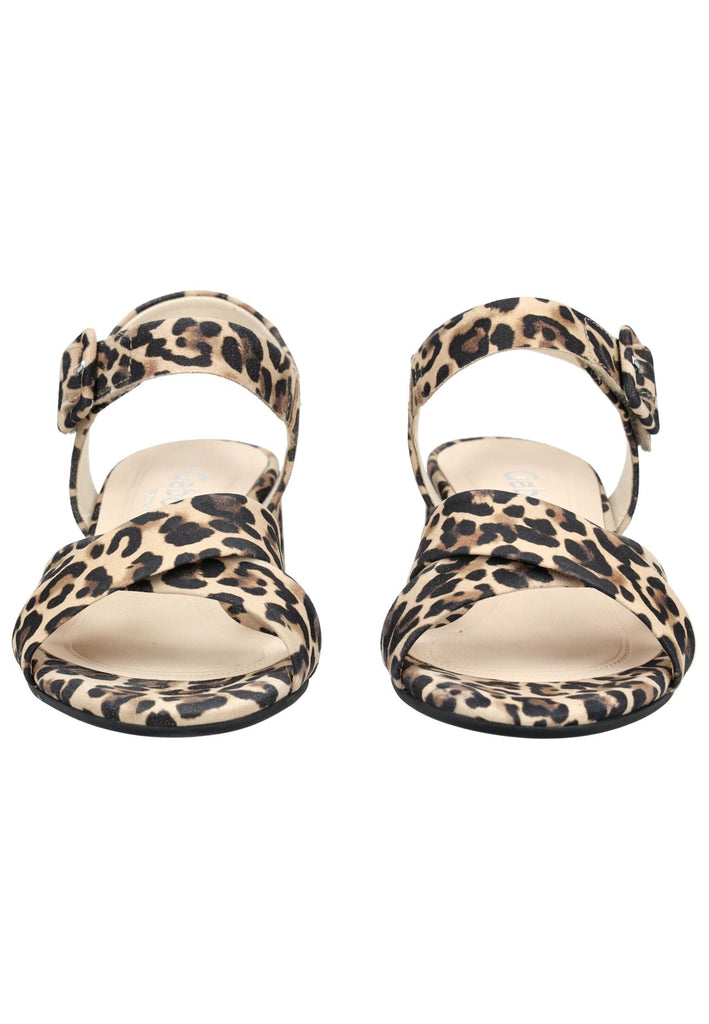 Gabor Comfort Sandalen Veloursleder Leopard