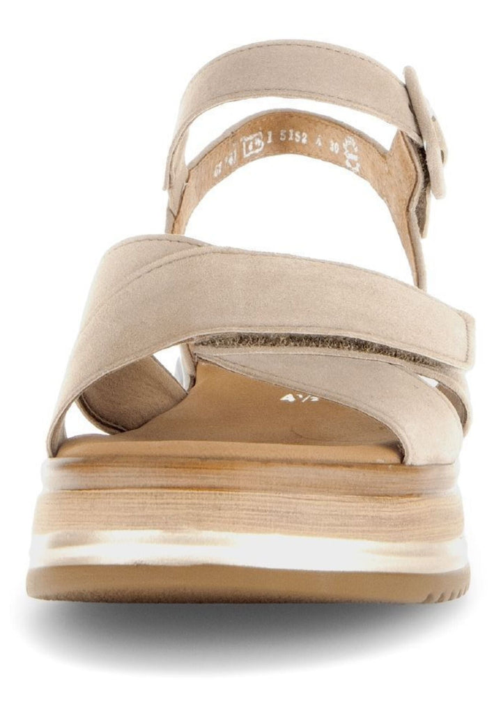 Gabor Comfort Sandalen Veloursleder Sand