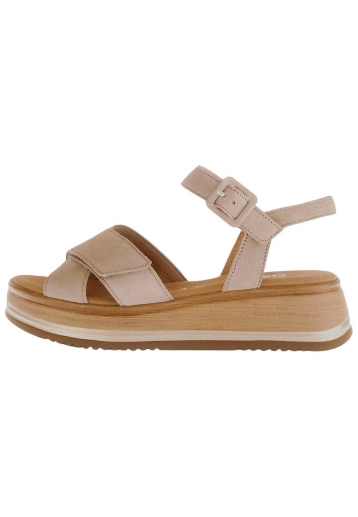 Gabor Comfort Sandalen Veloursleder Sand