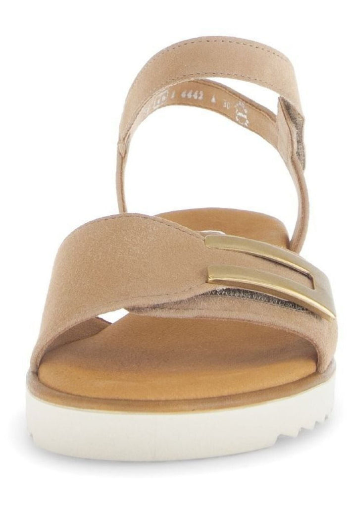 Gabor Comfort Sandalen Veloursleder Sand