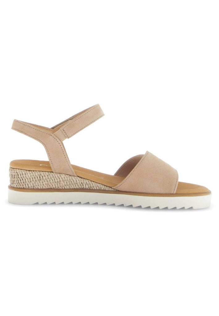 Gabor Comfort Sandalen Veloursleder Sand