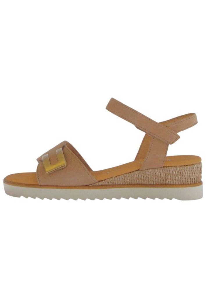 Gabor Comfort Sandalen Veloursleder Sand