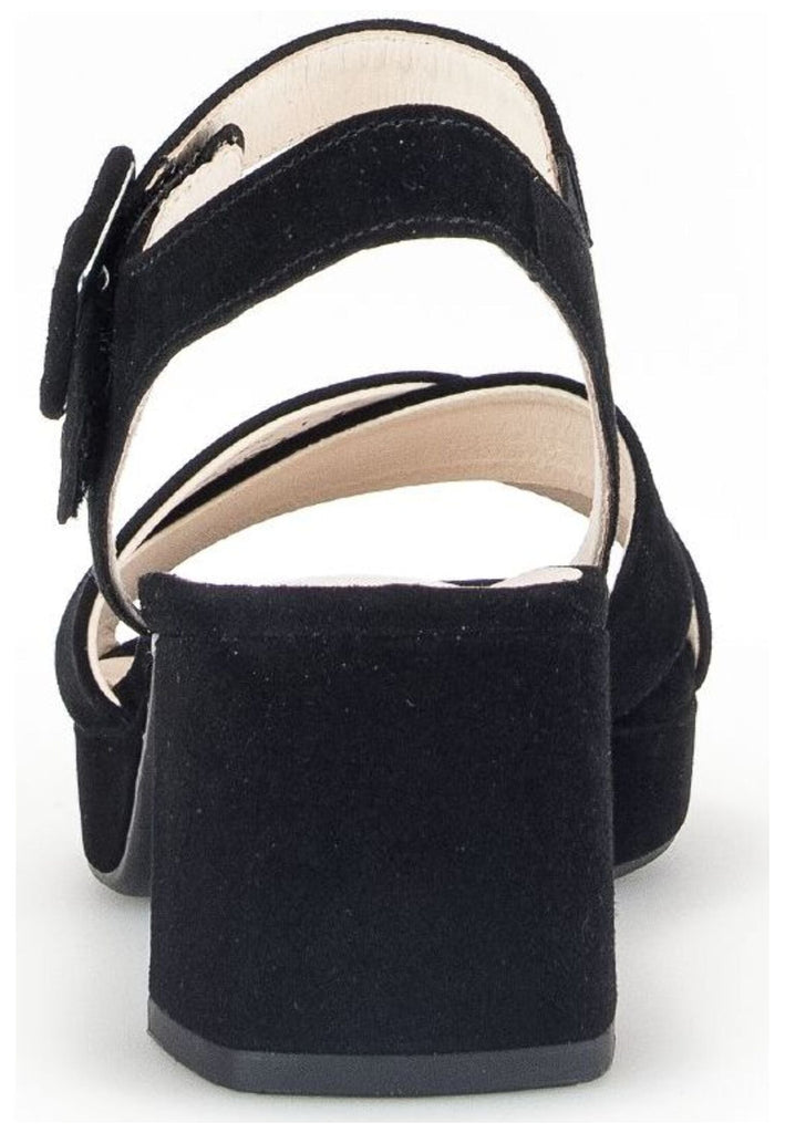 Gabor Comfort Sandalen Veloursleder Schwarz