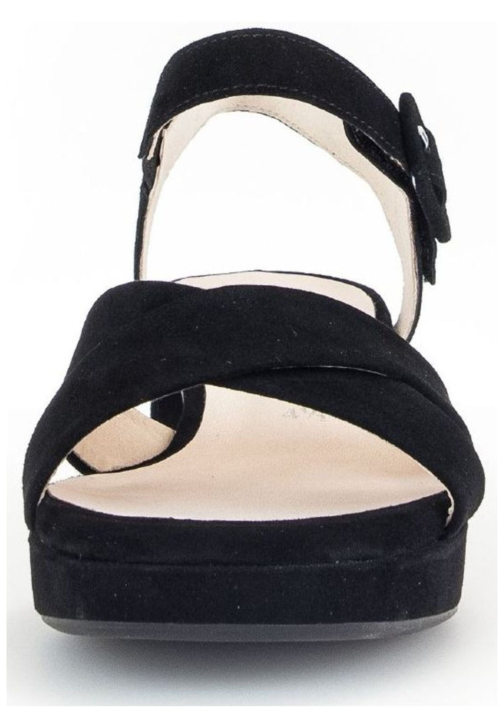 Gabor Comfort Sandalen Veloursleder Schwarz