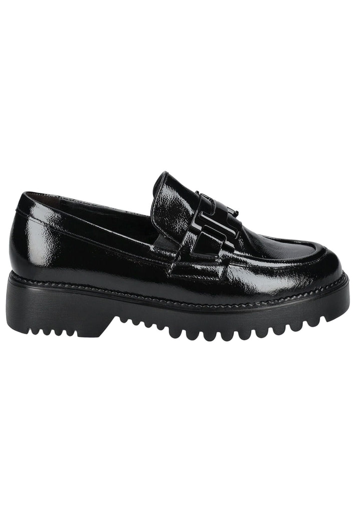 Gabor Comfort Slipper Leder Schwarz Lack