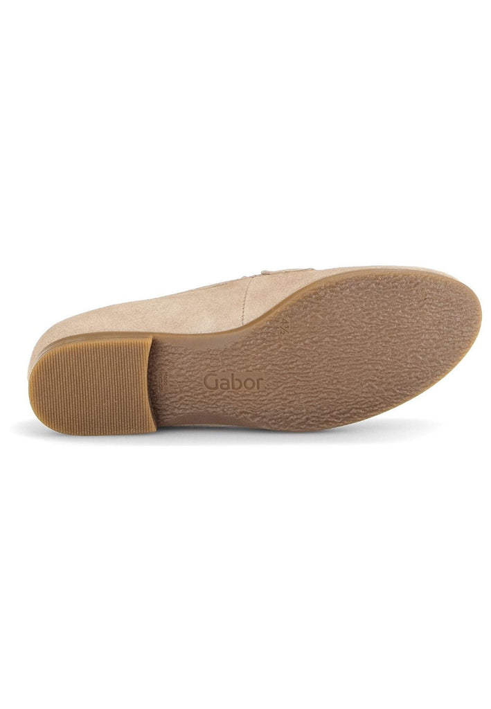 Gabor Comfort Slipper Veloursleder Sand