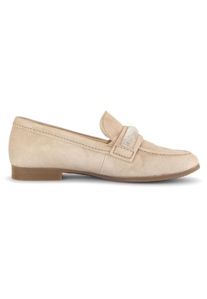 Gabor Comfort Slipper Veloursleder Sand
