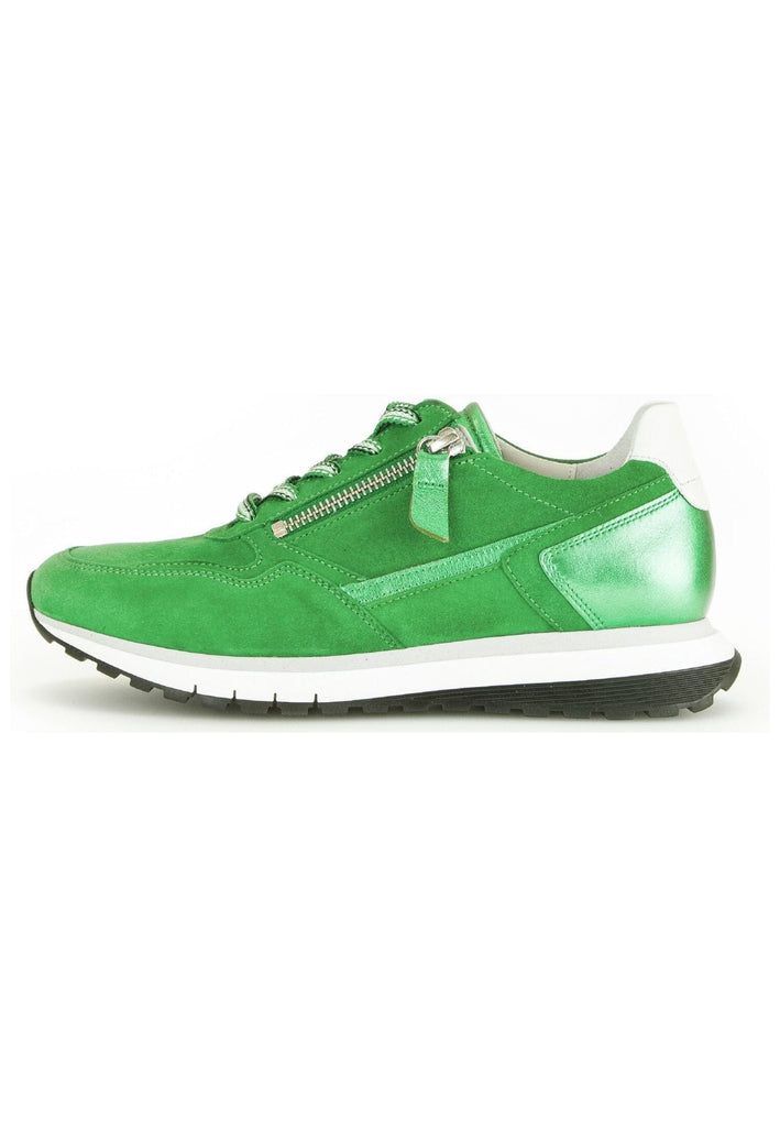Sneaker Gabor Comfort Sneaker Leder Weiß/Grün