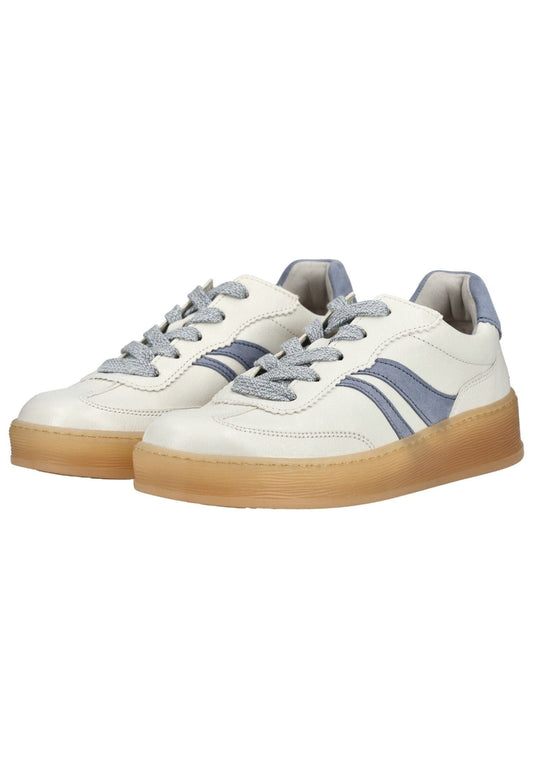 Gabor Comfort Sneaker Glattleder Weiß/Blau