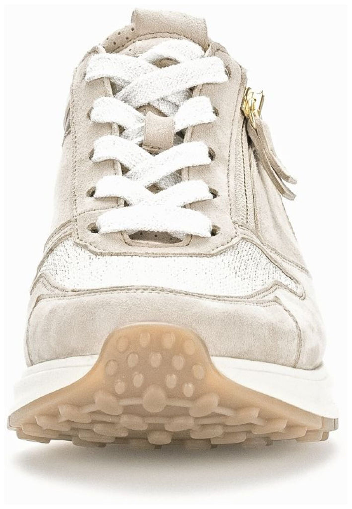Gabor Comfort Sneaker Leder Beige/Weiß