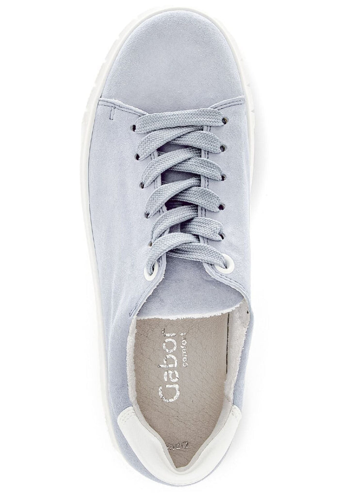 Gabor Comfort Sneaker Leder Blau/Weiß