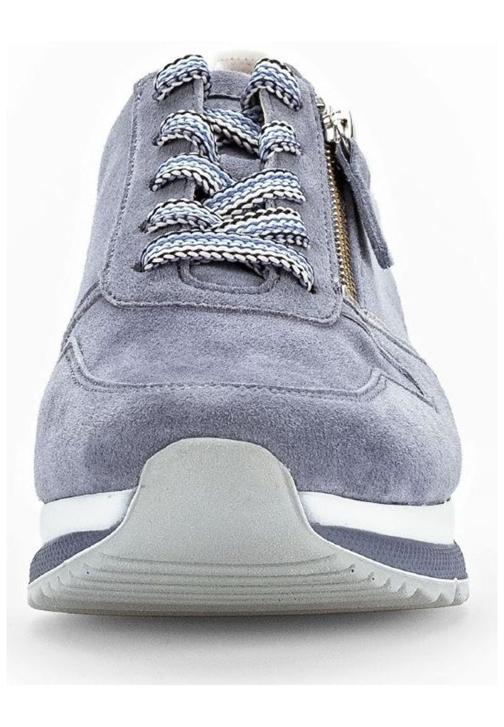 Gabor Comfort Sneaker Leder Blau/Weiß