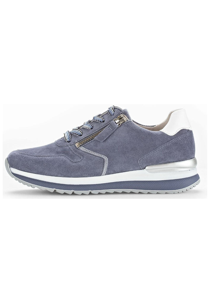 Gabor Comfort Sneaker Leder Blau/Weiß
