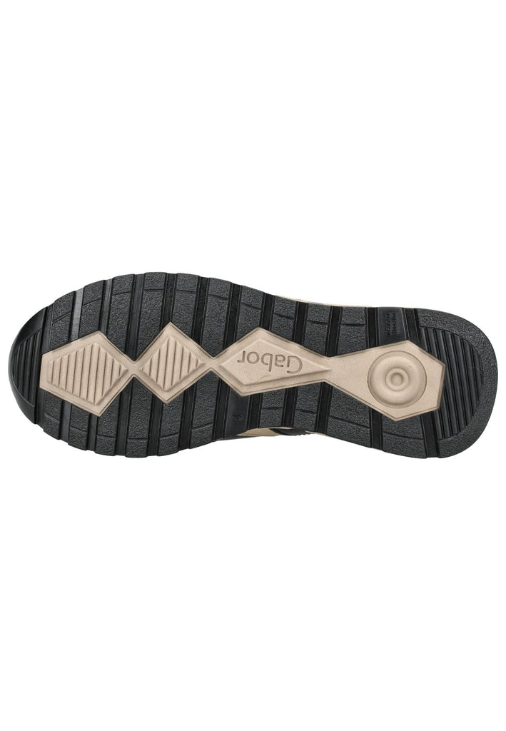 Gabor Comfort Sneaker Leder Schwarz/Weiß