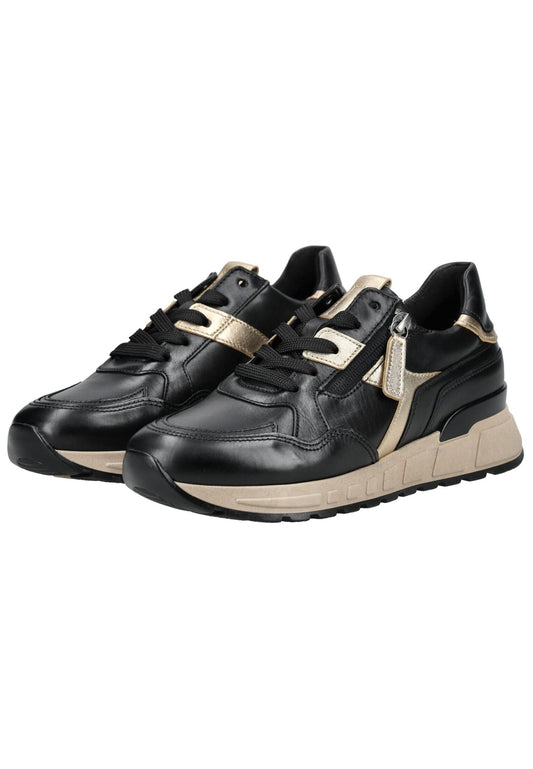 Gabor Comfort Sneaker Leder Schwarz/Weiß