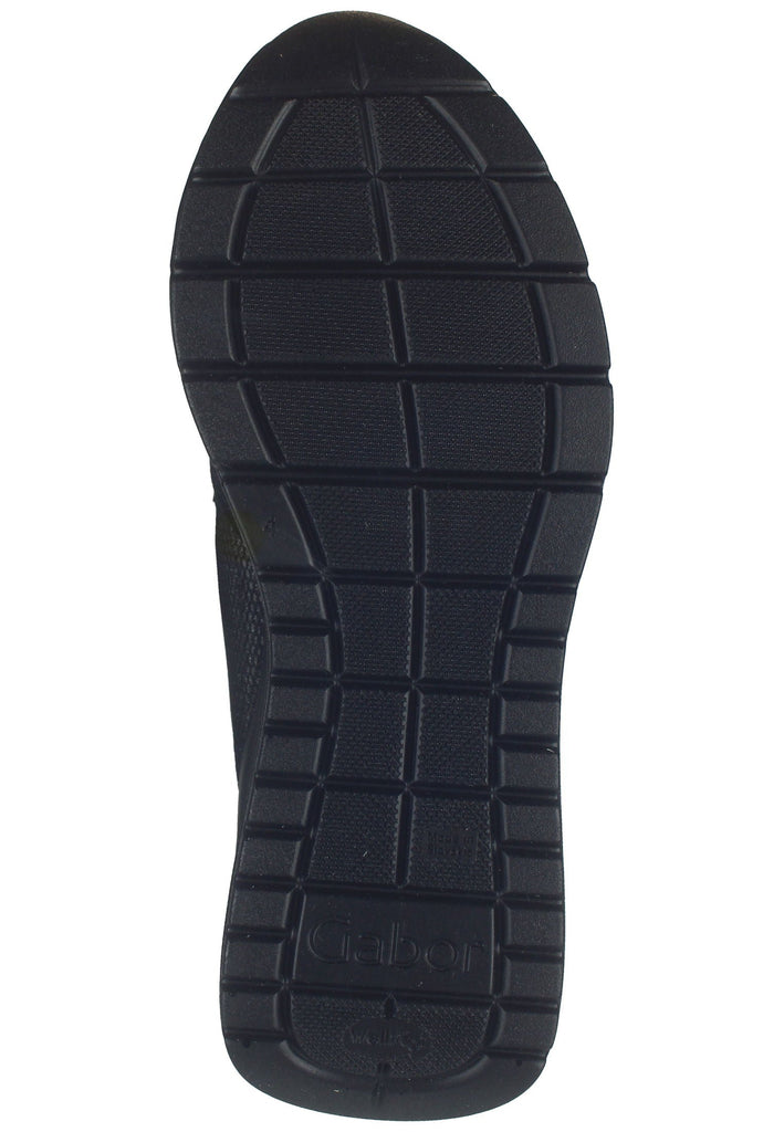 Gabor Comfort Sneaker Leder/Textil Schwarz Kombi