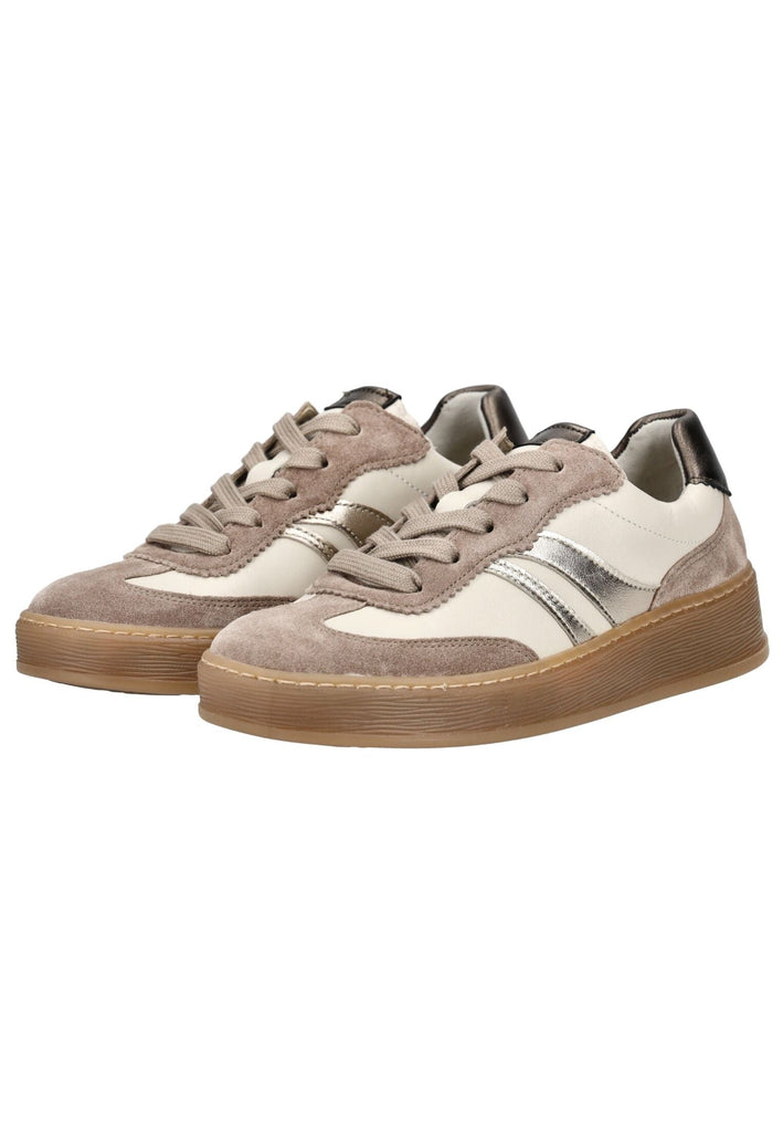 Gabor Comfort Sneaker Leder Weiß/Beige