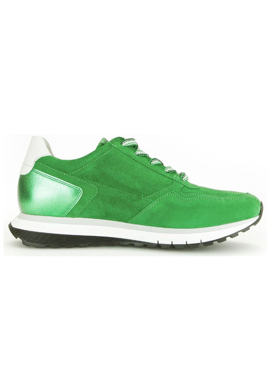 Gabor Comfort Sneaker Leder Weiß/Grün