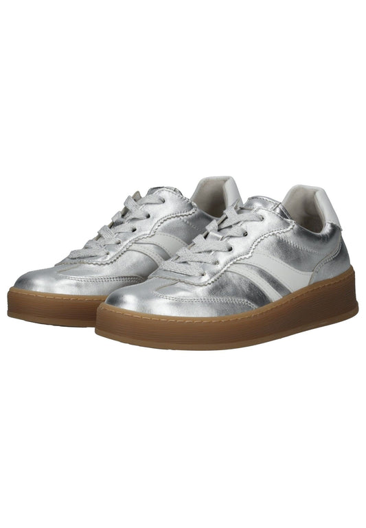 Gabor Comfort Sneaker Nappaleder Silber