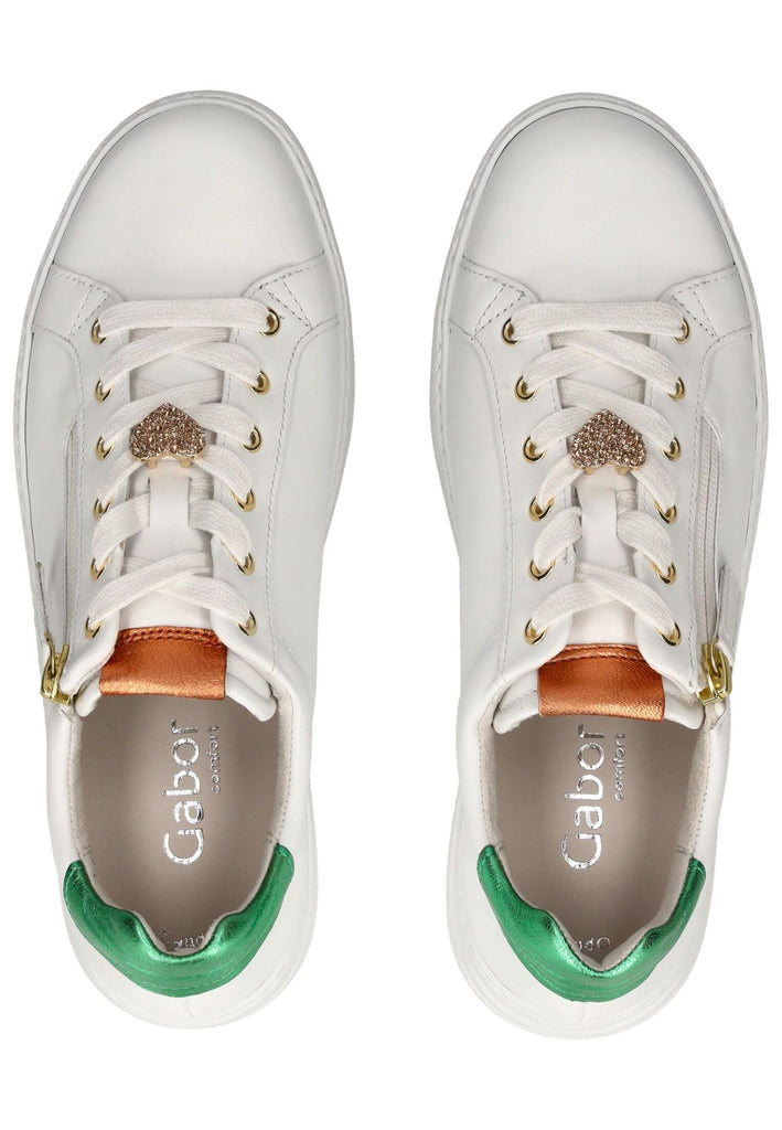 Gabor Comfort Sneaker Nappaleder Weiß