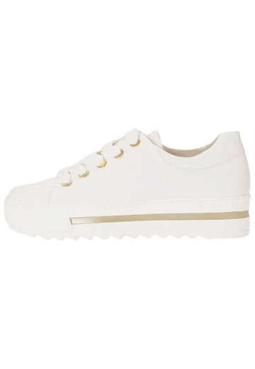 Gabor Comfort Sneaker Nappaleder Weiß