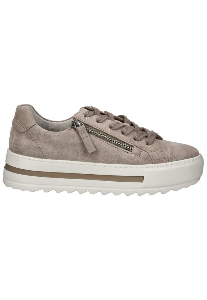 Gabor Comfort Sneaker Veloursleder Beige