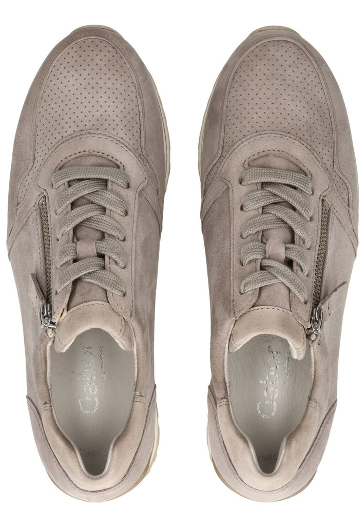 Gabor Comfort Sneaker Veloursleder Grau